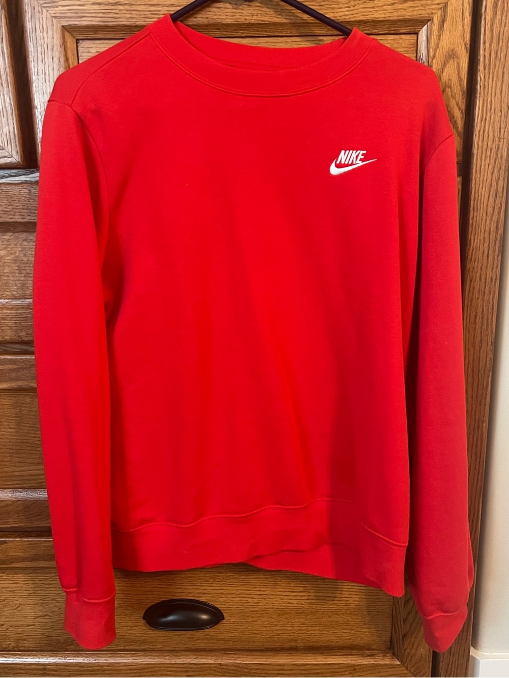 Women’s Red Crewneck Sweater - Classic Casual Pullover